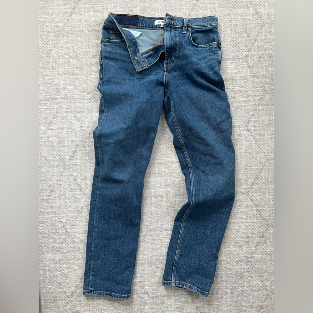 RE/DONE comfort stretch straight leg jean. NEW & Never worn. Size 27.